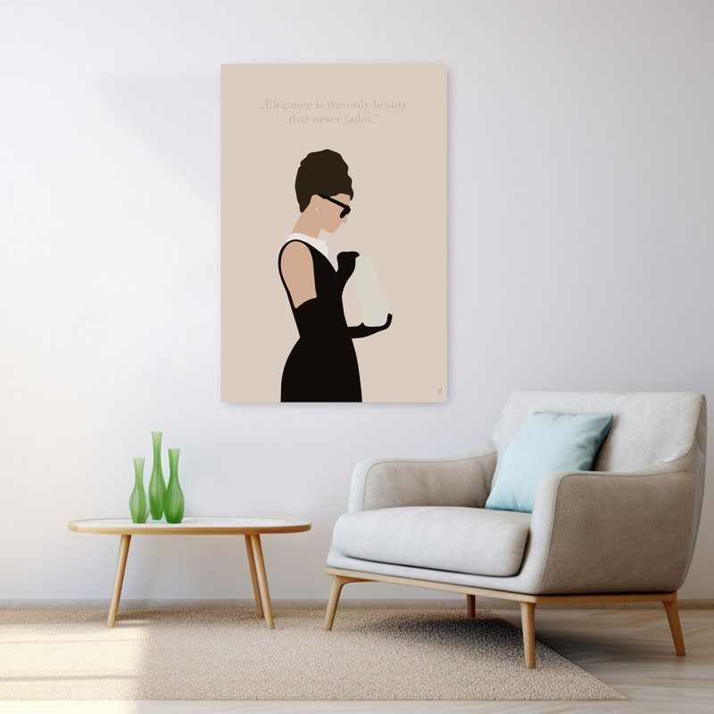 Art contemporain Portrait contemporain élégant, H 48 po x l 32 po