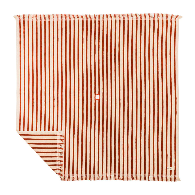 Beach Blanket, Red/White