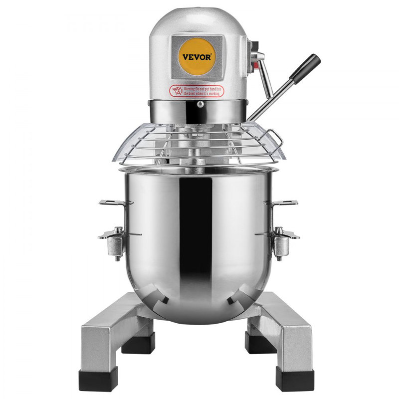 Commercial Food Mixer 10L 3-Speed Stand Dough Mixer 550W for Restaurant