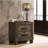 2 Drawers MDF Nightstand In Rustic Golden Brown Finish
