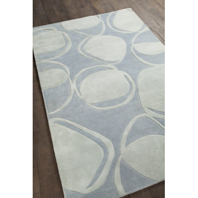 Inhabit Designer Light Blue Area Rug