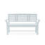 Sakura 2-Seater Teak Bench In White Finish