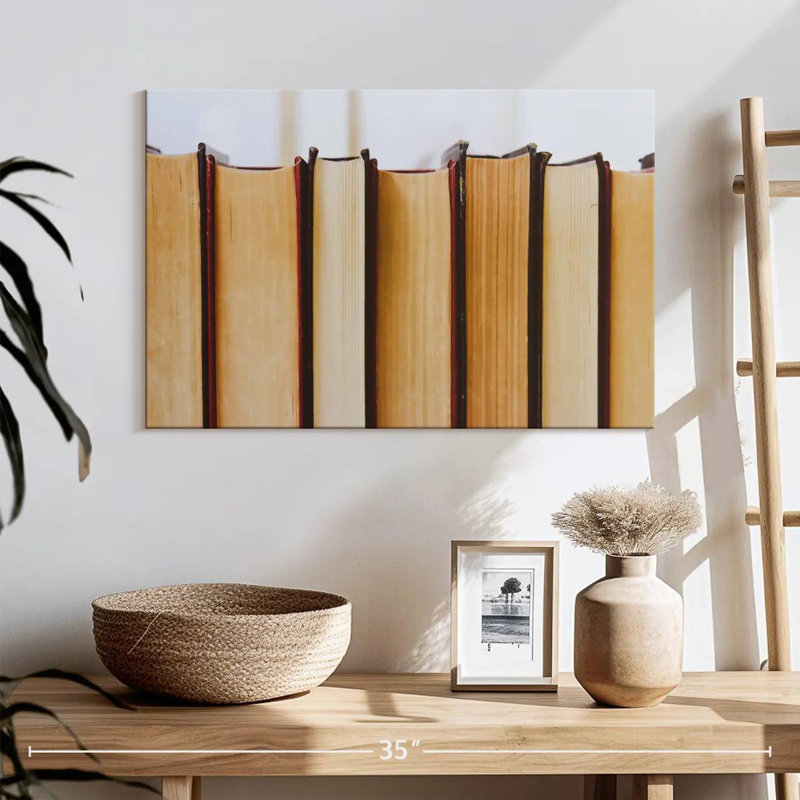 Kerner Books, 16" H x 24" W