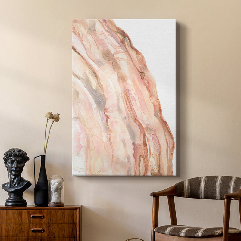 Rose Quartz I - galerie Cavas sur mesure, H 36 po x l 24 po