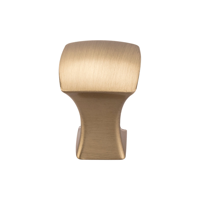 Glacier 3/4" Length Square Knob, Honey Bronze, 3/4" Length