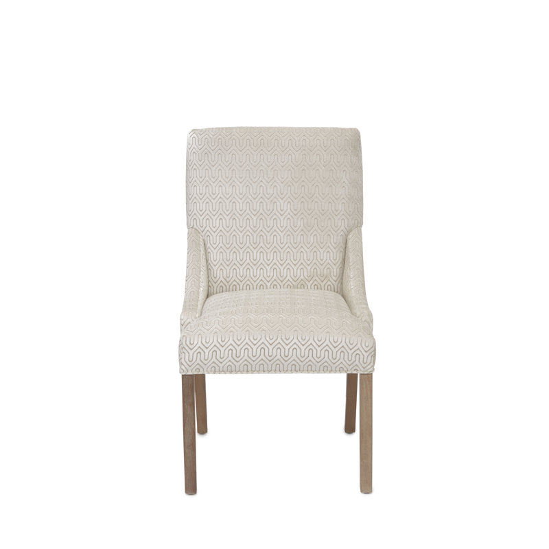 Griffie Dining Chair, Cream Velvet, Natural