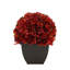 Synthetic Fabric Burgundy Hydrangea Arrangement in Planter-1553681573-1488260805