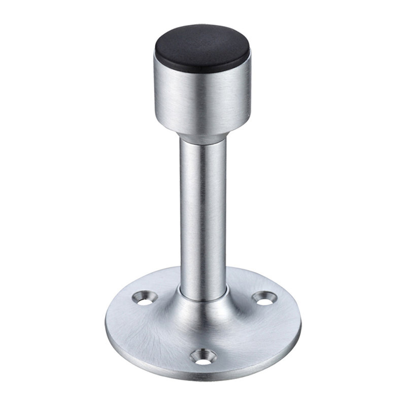 Projection Skirting Fixed Door Stop, Satin Chrome