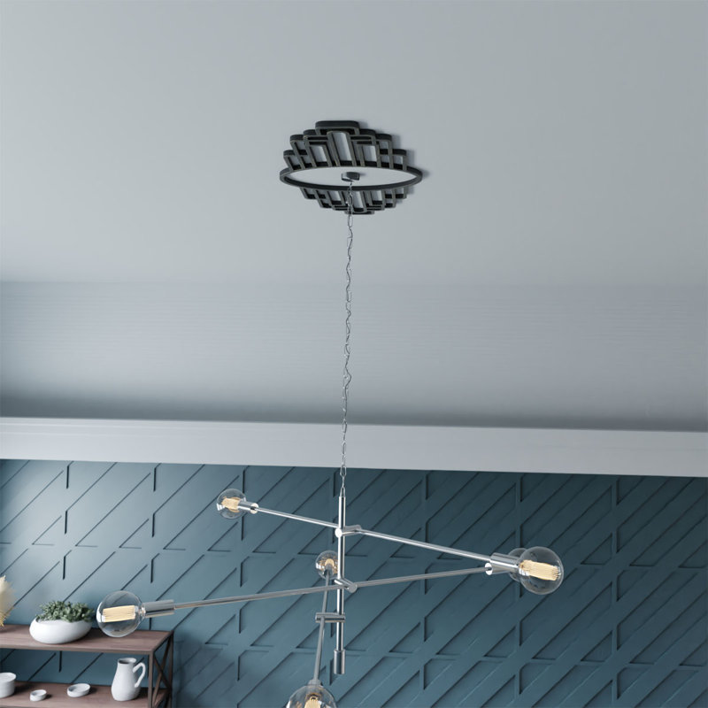 Médaillon de plafond 28 po x 28 po x l 14 po x H 13 1/4 po x l 7 3/4 po x P 3/4 po Elizabeth, H 14 po x l 28 po x P 0,75 po