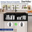 Évier de cuisine à double cuve avec station d'évier, grille à découper et égouttoir DeerValley L 33 po x l 20 po-104310914
