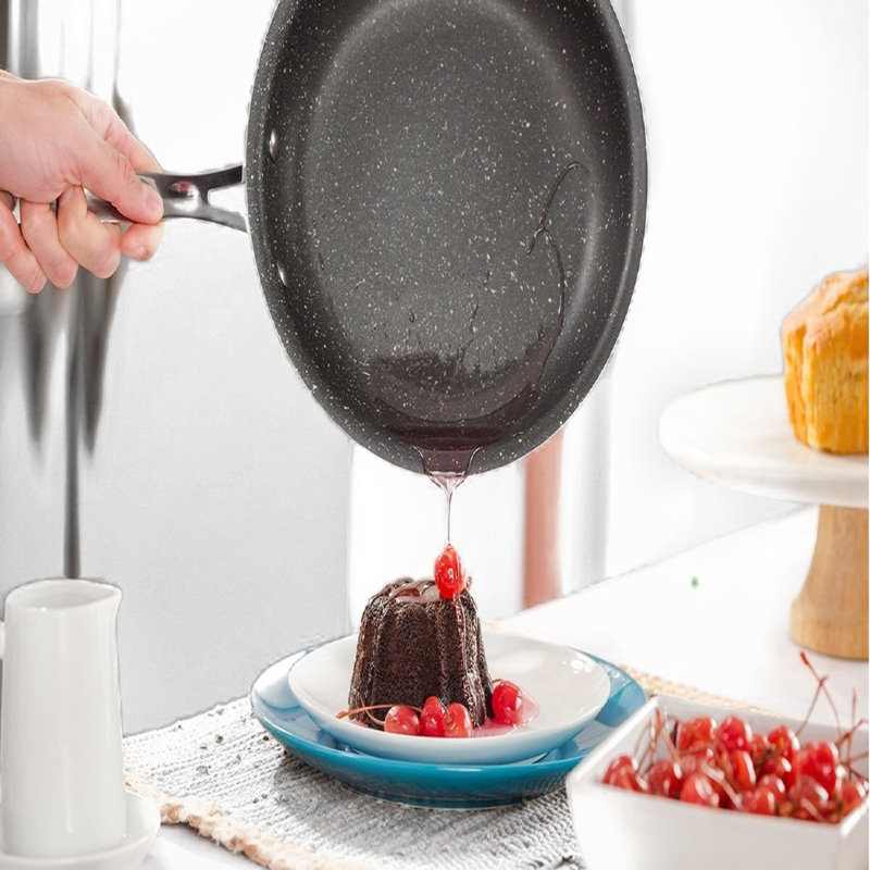 Granitestone 5 Piece Nonstick Cookware Set with Stay Cool handles, Oven & Dishwasher Safe