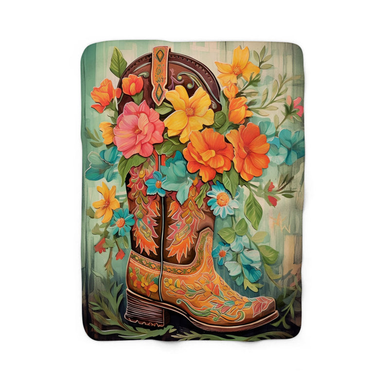  Couverture Vibrant Wildflower Kick, Grand lit