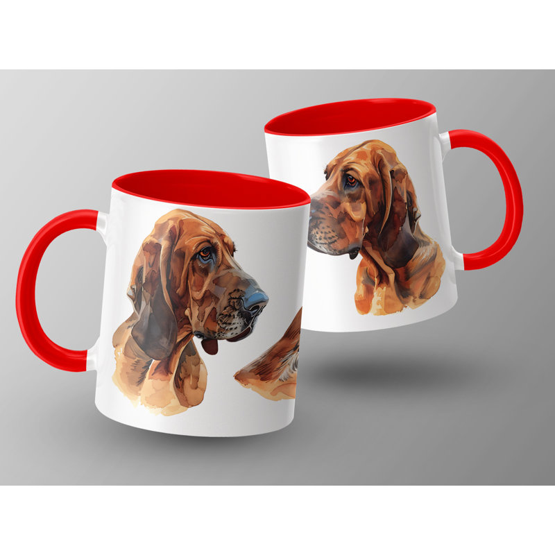 Ceramic Coffee Mug, Red, 2