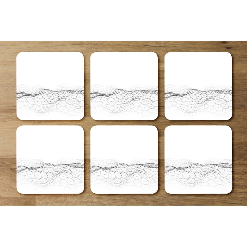 Square 6 Piece Coaster Set
