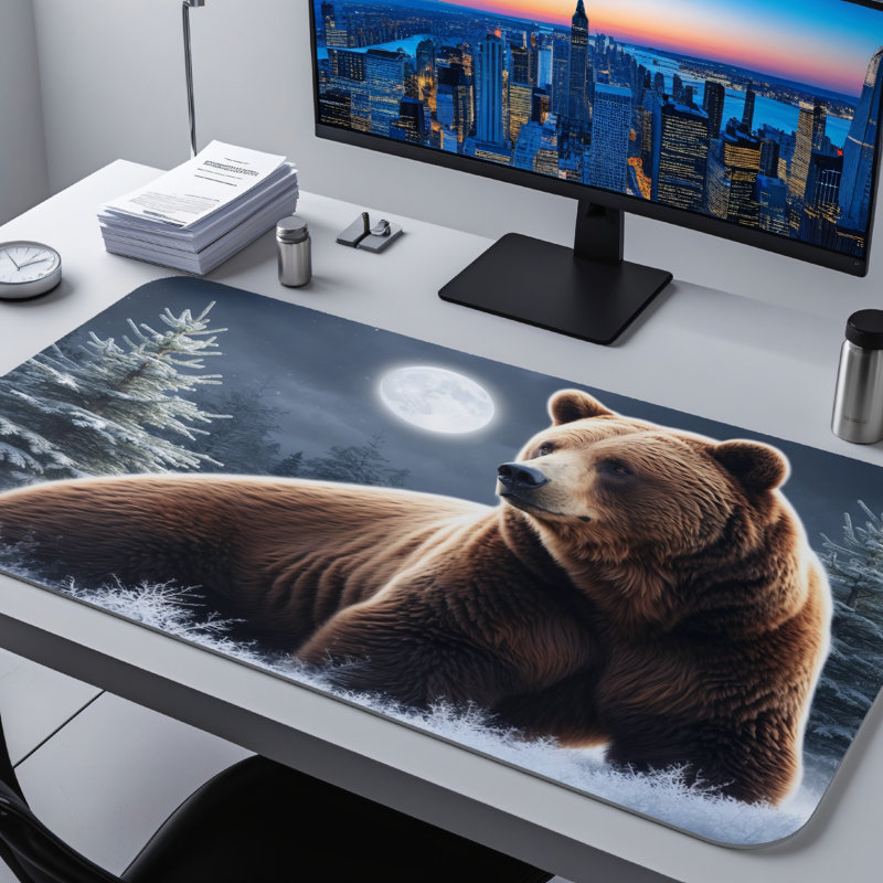 Polyester Desk Pad, 14.4x12.1