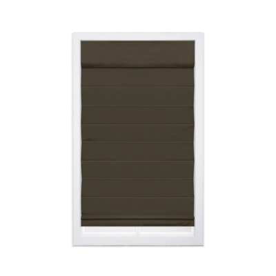 Coursey Cordless Blackout 100% Cotton Roman Shade with Cellular Shade Backing