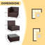 Ensemble de conversation modulaire en osier pour 5 personnes avec coussins Fardin-1250757843