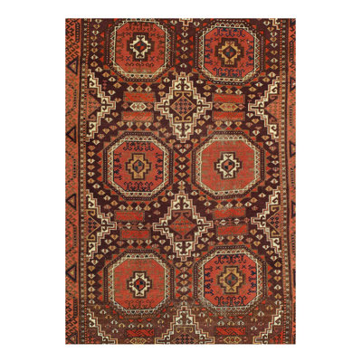 Oriental Area Rug in Brown