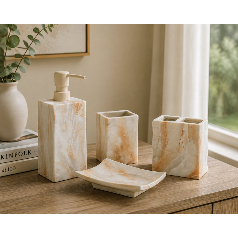 Ceramic Bathroom Accessories Set
