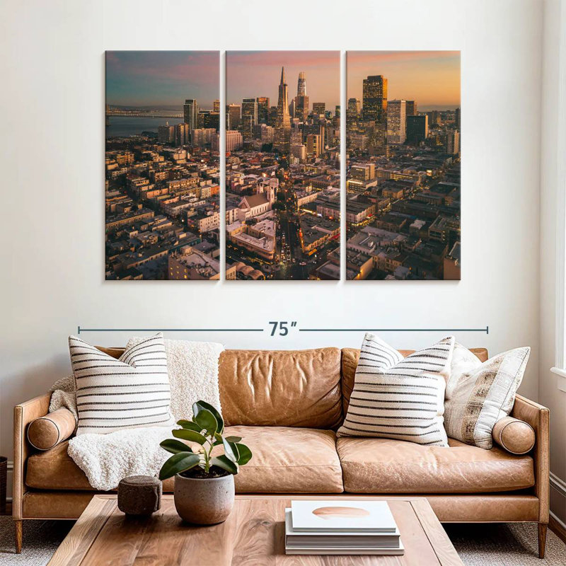 San Francisco Dusk Vibes, H 42 po x l 65 po