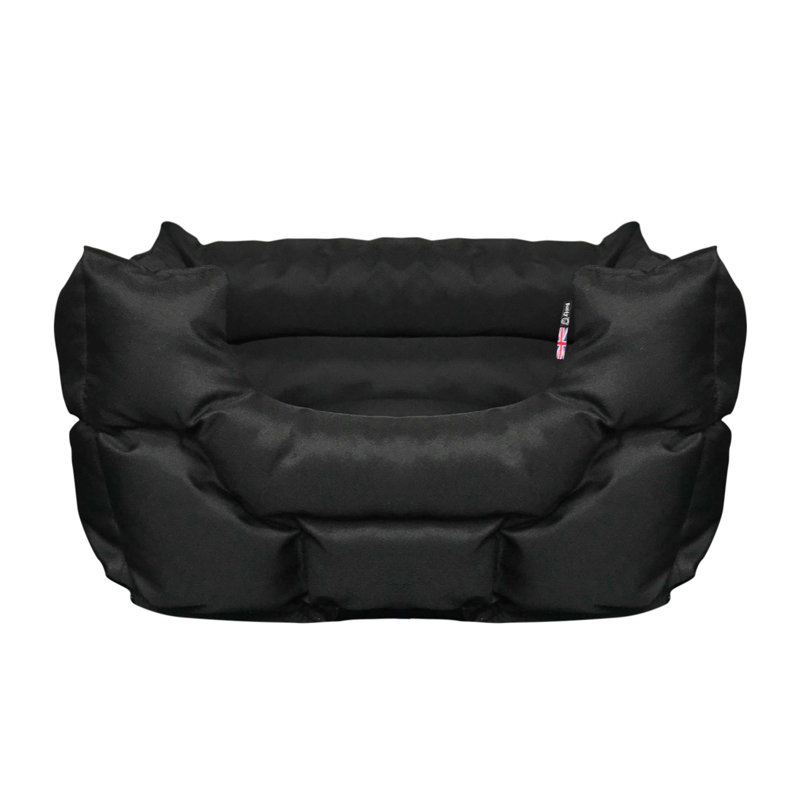 Cabrera Polyester Pet Bed, 64cm W x 48cm D x 28cm H, Black