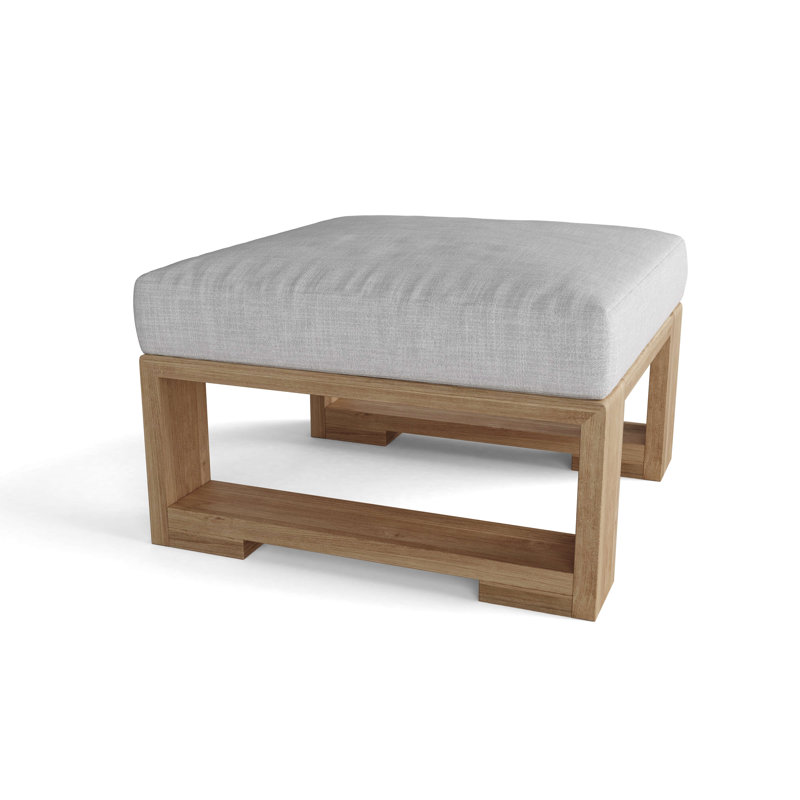 Capistrano Outdoor Teak Ottoman