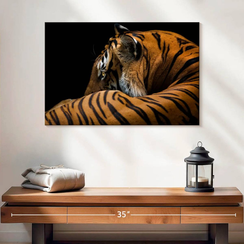 Tigre majestueux Brampt, H 24 po x l 36 po