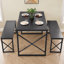 Ensemble de table de salle à manger 3 pièces 43,3 pouces avec bancs Aithan, ensemble de table de cuisine rustique pour petits espaces, ensemble de salle à manger de style campagne moderne avec banc pour cuisine et salle à manger-1421384762-1506736367