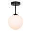 Plafonnier semi-encastré 1 lumière Andren-1115016046
