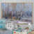 Toile avec cadre flottant brun