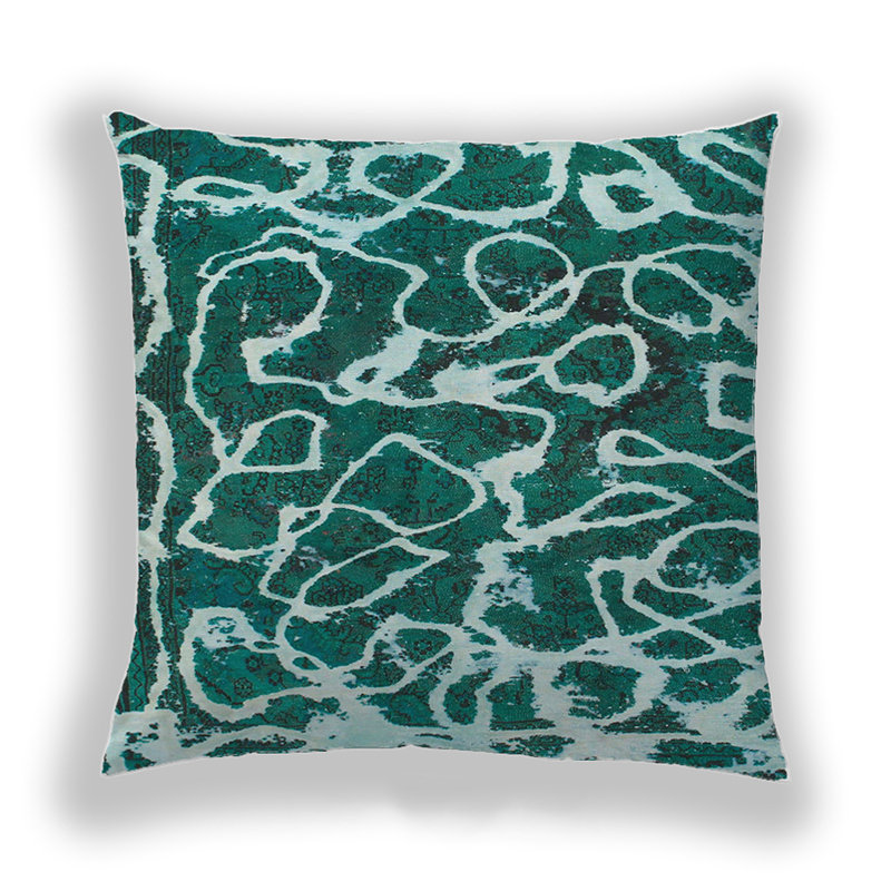 Coussin décoratif abstrait 1115, Microsuède