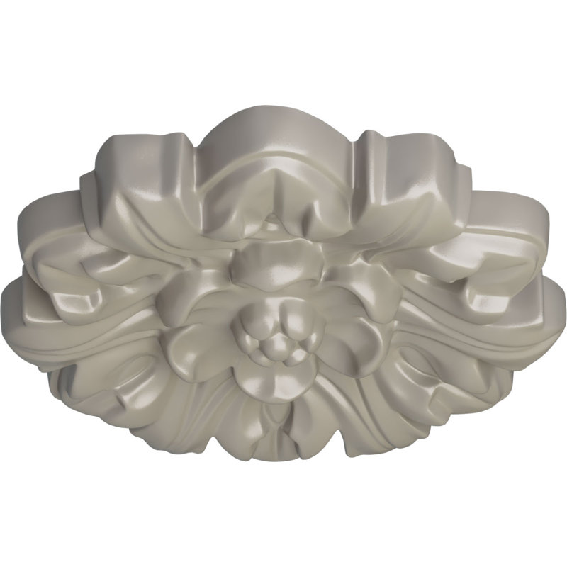 Plafonnier endurathane émeraude de 7 5/8 po x P 1 po Endurathane, Blanc perle