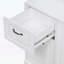 Armoire de rangement de salle de bain avec panier inclinable, avec tiroirs et tablettes réglables