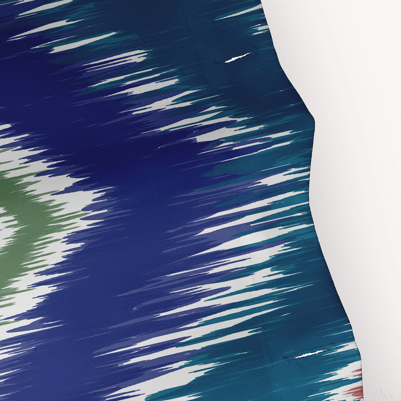 Rideau de douche simple chevron Arlington, Brun / rouille