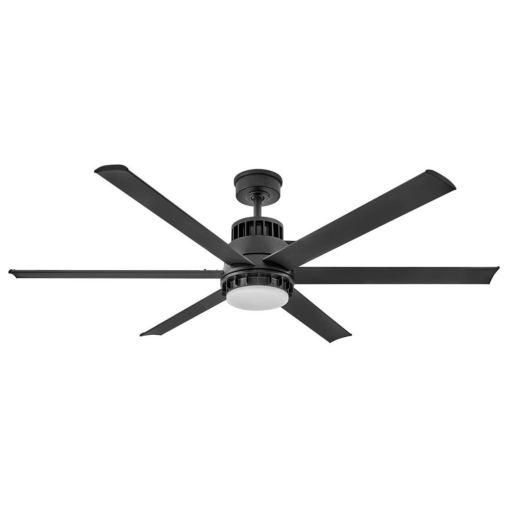 Draftsman 60" Smart Ceiling Fan with Light Kit, Matte Black