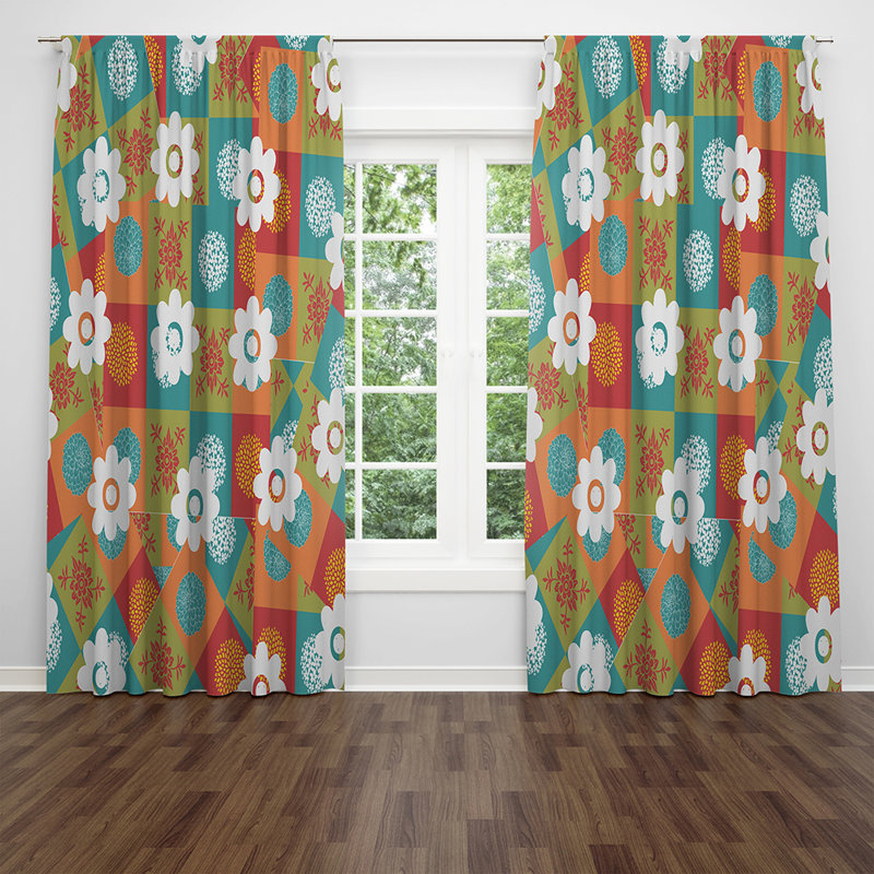 Semi Sheer Curtain Pair, 20" W x 52" L
