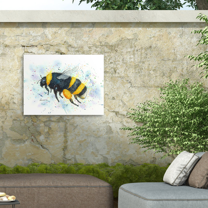 Toile d'extérieur Dave Bartholet Bumble Bee, H 14 po x l 19 po