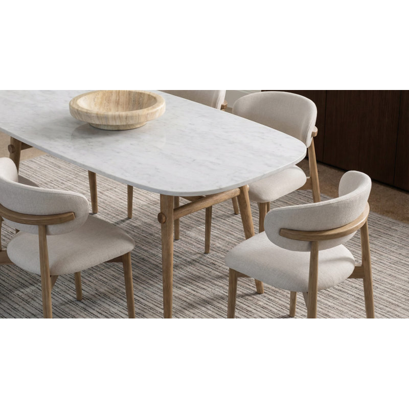Madrid/WRC Dining Table, Natural, 30" H x 70.87" L x 35.43" W