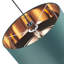 Modern Cotton Fabric Double Tier Ceiling Shade with Shiny Inner-73565373-98656001