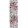 Rooshi Floral Gray/Red Area Rug