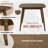 Norvia Traditional Rustic Solid Wood Rectangular Dining Table, Top 60 inches Length, Seats 4 to 6, Chestnut Brown finish-1826836886