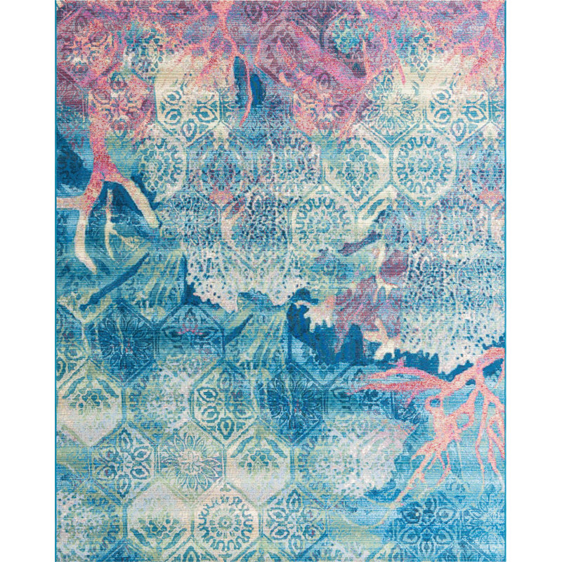 Multi Edgartown Indoor/Outdoor Modern Rug, Rectangle 7'10" x 10'