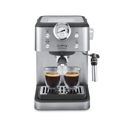 DeLonghi Linea Classic Automatic Espresso Machine with Milk Frother and Pressure Gauge Display