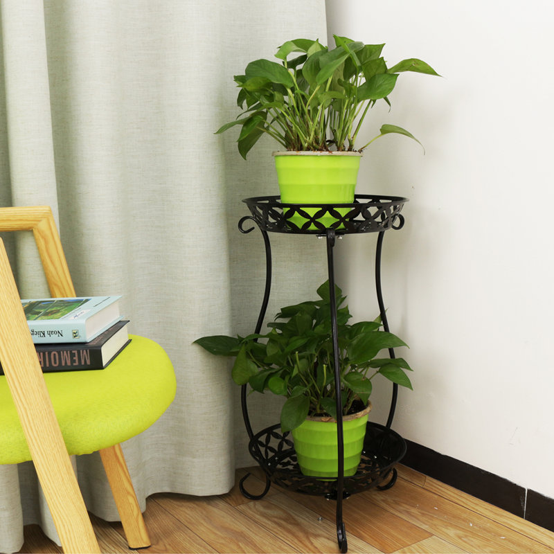 Support pour plante Costanzo, Noir