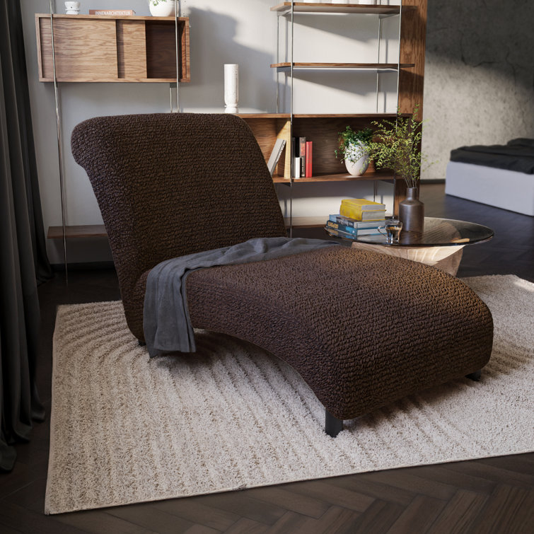 Stretchy Slipcover for Armless Chaise Lounge - Easy to Clean & Durable - Microfibra Collection
