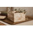 Contemporary Marble Rectangular Keepsake Decorative Box with Lid for Home Decor - Modern Elegant Storage Organizer for Office Shelf - 7"