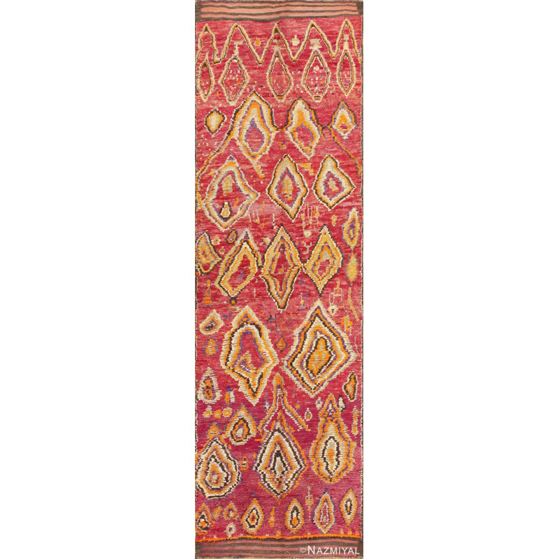 Moroccan One-of-a-Kind Runner 4'5" X 13'10" Area Rug