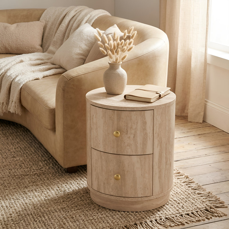 Table d'appoint 19,5 po, Beige