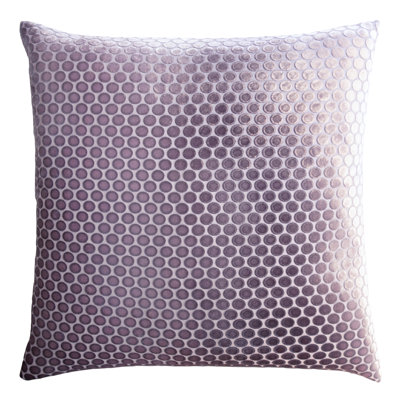 Dots Square Velvet Pillow Cover & Insert