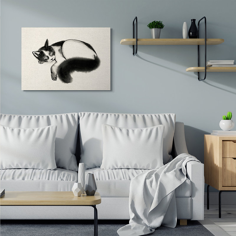 "AC-500" pour chat avec Grace Popp-impression, H 30 po x l 40 po x 1,5 po, Toile tendue